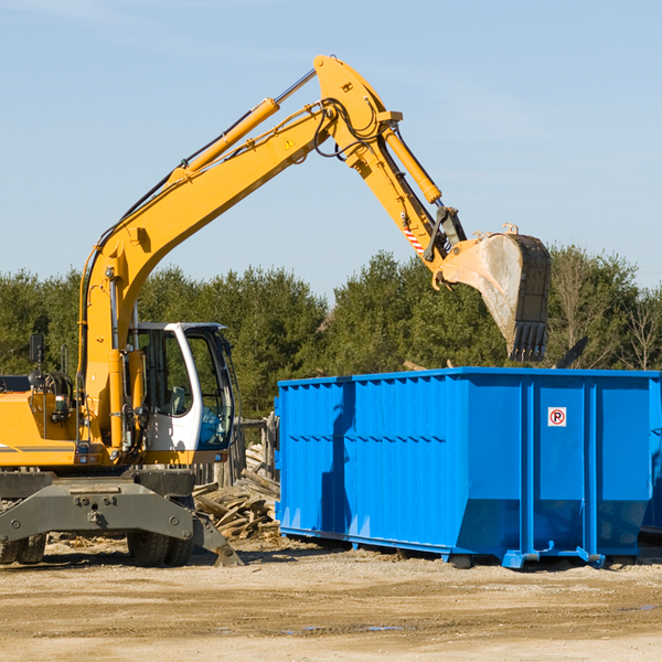 how does a residential dumpster rental service work in New Albion